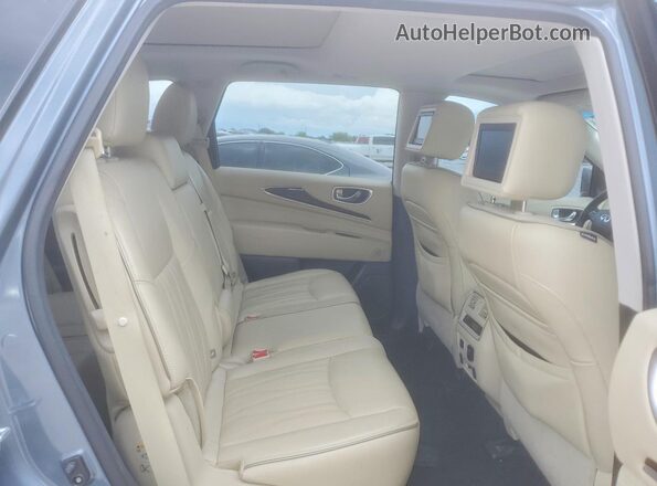 5N1AL0MNXGC522821 2016 INFINITI QX60 Blue Rear interior view