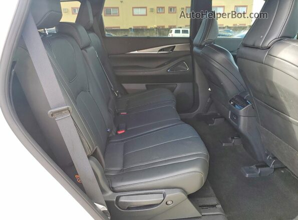5N1AL1FR7SC354666 2025 INFINITI QX60 White უკანა სალონის ხედი