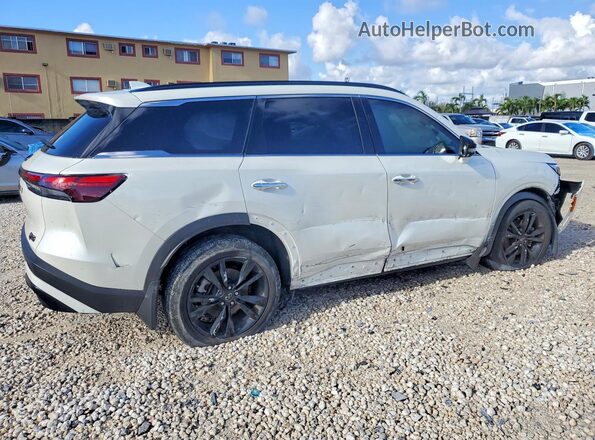 5N1AL1FR7SC354666 2025 INFINITI QX60 White უკანა მარჯვენა