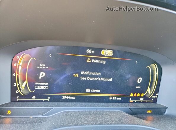 5N1AL1FS0TC350074 2026 INFINITI QX60 Black Widok zestawu wskaźników