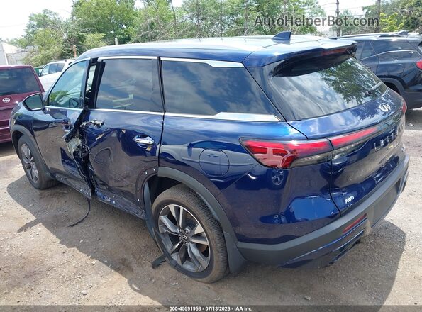 5N1AL1FS1SC348560 2025 INFINITI QX60 Dark Blue Rear left