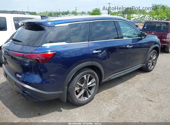 5N1AL1FS1SC348560 2025 INFINITI QX60 Dark Blue Rear right