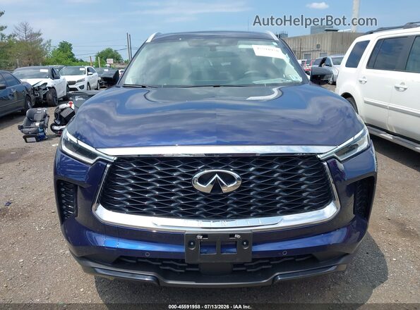 5N1AL1FS1SC348560 2025 INFINITI QX60 Dark Blue Instrument cluster view