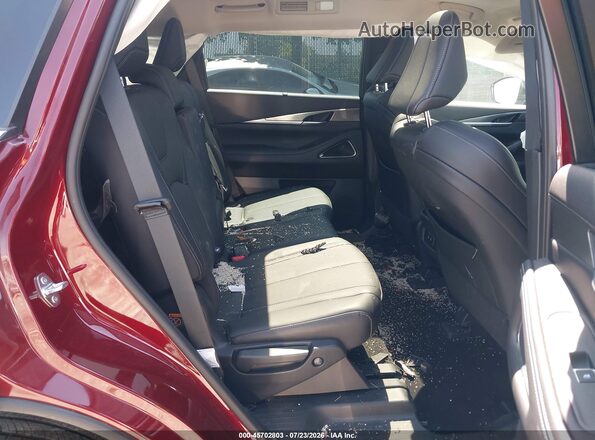 5N1AL1FS2TC340940 2026 INFINITI QX60 Burgundy Widok naklejki z numerem VIN
