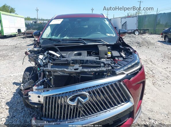 5N1AL1FS2TC340940 2026 INFINITI QX60 Burgundy Widok deski rozdzielczej