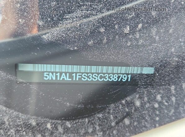 5N1AL1FS3SC338791 2025 INFINITI QX60 White VIN sticker view