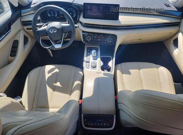 5N1AL1FS3SC338791 2025 INFINITI QX60 White Dashboard view