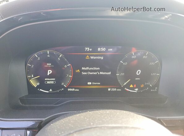 5N1AL1FS3TC351462 2026 INFINITI QX60 Gray Вид щитка приладів