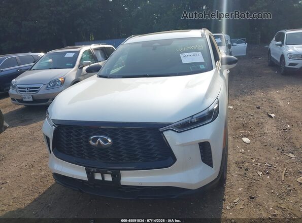 5N1AL1FS6SC336128 2025 INFINITI QX60 White Սարքավորումների վահանակի տեսք