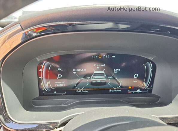 5N1AL1FS7SC351026 2025 INFINITI QX60 Gray ხელსაწყოთა პანელის ხედი