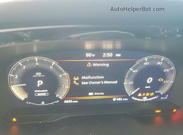 5N1AL1FW2TC334820 2026 INFINITI QX60 Серый Вид щитка приборов