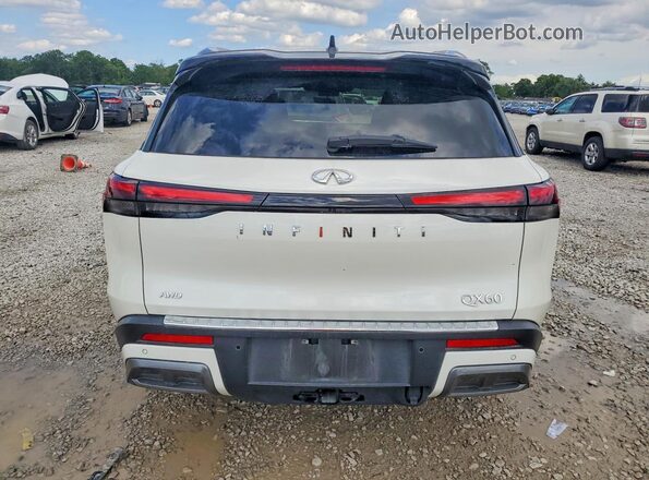5N1AL1HU0SC339072 2025 INFINITI QX60 White Widok z tyłu