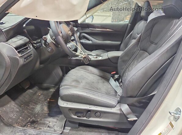 5N1AL1HU0SC352503 2025 INFINITI QX60 White Widok wnętrza z przodu