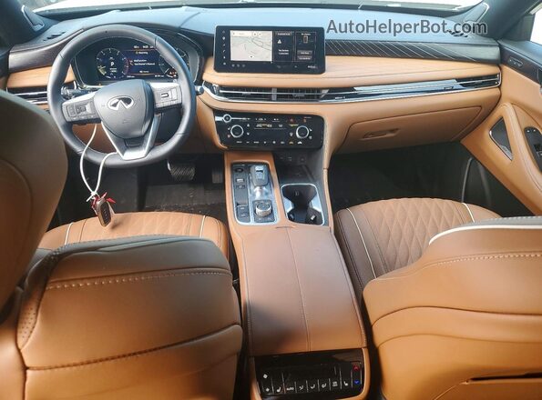 5N1AL1HU8TC345087 2026 INFINITI QX60 Золотой Вид панели приборов