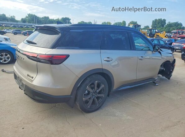 5N1AL1HU8TC345087 2026 INFINITI QX60 Золотой Задняя правая четверть
