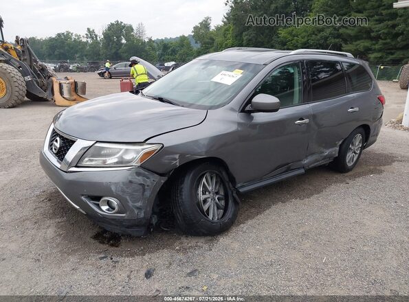 5N1AR2MM0GC629605 2016 NISSAN PATHFINDER Gray წინა მარცხენა ხედი სამი მეოთხედიდან