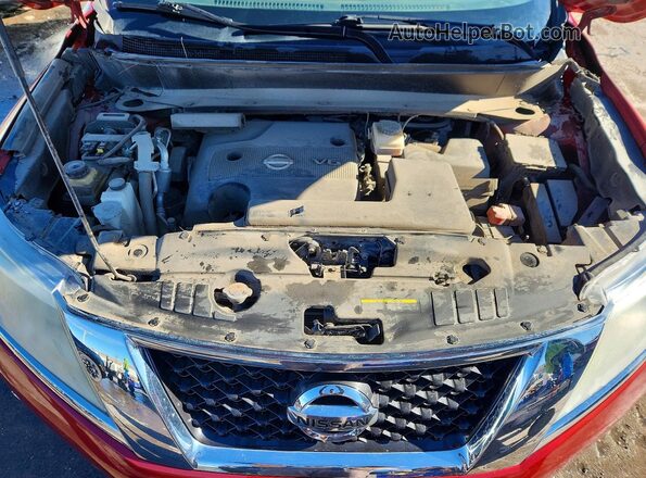 5N1AR2MM1GC662306 2016 NISSAN PATHFINDER Red ძრავის განყოფილების ხედი