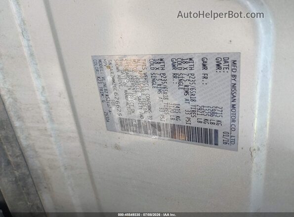 5N1AR2MM2GC626625 2016 NISSAN PATHFINDER Silver Շարժիչի բաժամունքի տեսք