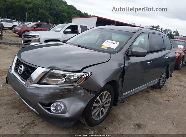 5N1AR2MM2GC667269 2016 NISSAN PATHFINDER Gray წინა მარცხენა ხედი სამი მეოთხედიდან