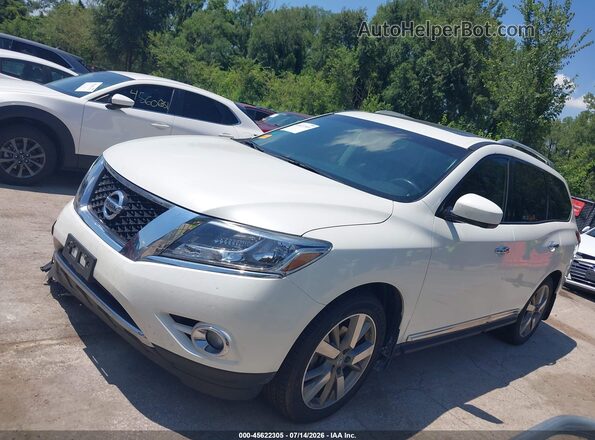 5N1AR2MM3GC637696 2016 NISSAN PATHFINDER White Vista tres cuartos delantera izquierda