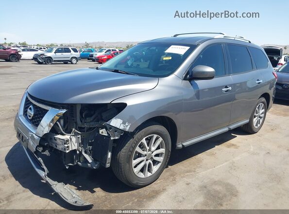 5N1AR2MM3GC669970 2016 NISSAN PATHFINDER Gray წინა მარცხენა ხედი სამი მეოთხედიდან