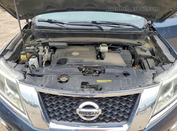 5N1AR2MM5GC669128 2016 NISSAN PATHFINDER Blue ძრავის განყოფილების ხედი