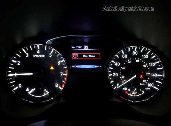 5N1AR2MM6GC670269 2016 NISSAN PATHFINDER Red Instrument cluster view