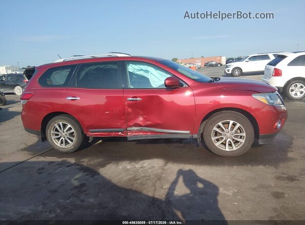 5N1AR2MM8GC624121 2016 NISSAN PATHFINDER Red Սալոնի հետևի տեսք