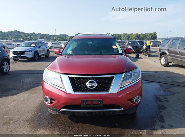 5N1AR2MM8GC624121 2016 NISSAN PATHFINDER Red Սարքավորումների վահանակի տեսք