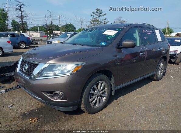 5N1AR2MMXGC641552 2016 NISSAN PATHFINDER Brown Առջևի ձախ երեք քառորդ տեսարան