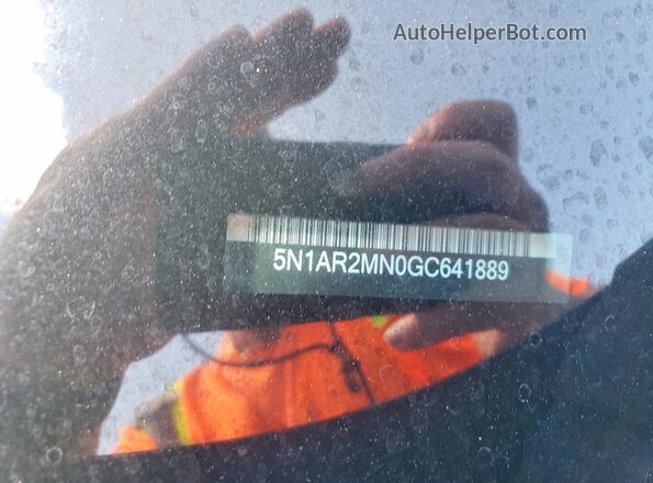 5N1AR2MN0GC641889 2016 NISSAN PATHFINDER Blue Widok naklejki z numerem VIN