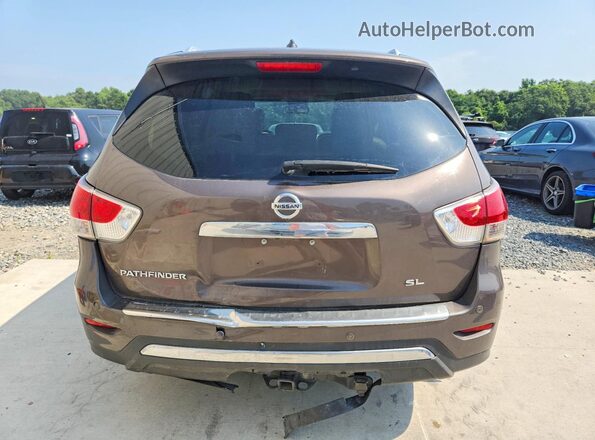 5N1AR2MN3GC669878 2016 NISSAN PATHFINDER Brown Вид ззаду