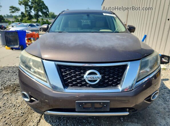 5N1AR2MN3GC669878 2016 NISSAN PATHFINDER Brown Вид спереду