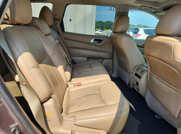 5N1AR2MN3GC669878 2016 NISSAN PATHFINDER Brown Вид задньої частини салону