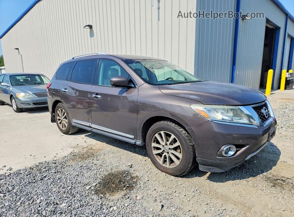 5N1AR2MN3GC669878 2016 NISSAN PATHFINDER Brown Передня права чверть