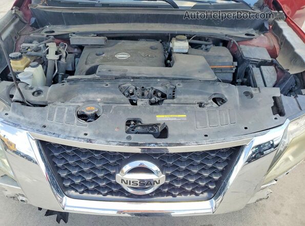 5N1AR2MN7GC608856 2016 NISSAN PATHFINDER Red Вид підкапотного простору