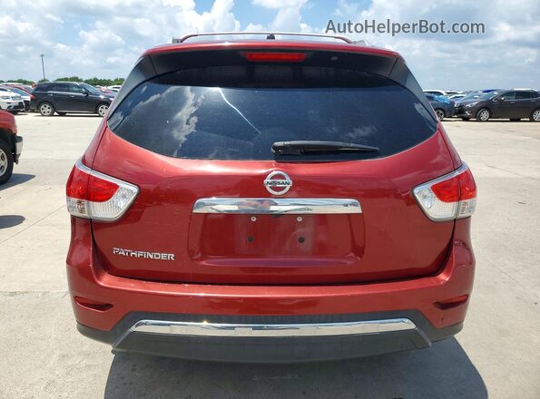 5N1AR2MN7GC608856 2016 NISSAN PATHFINDER Red Вид ззаду