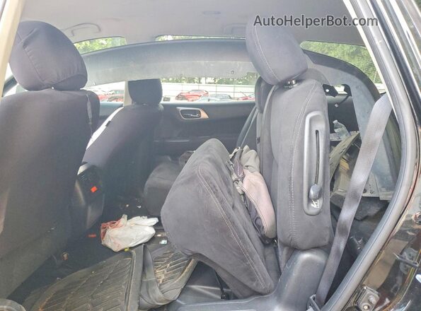 5N1AR2MN8GC669519 2016 NISSAN PATHFINDER Black Widok tylnych siedzeń