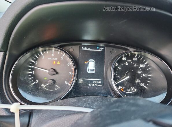 5N1AT2MM1HC730624 2017 NISSAN ROGUE Черный Вид щитка приборов
