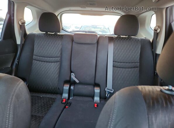 5N1AT2MM1HC730624 2017 NISSAN ROGUE Черный Вид задних сидений