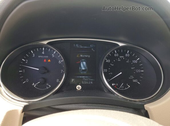5N1AT2MN1GC768197 2016 NISSAN ROGUE White Սարքավորումների վահանակի տեսք