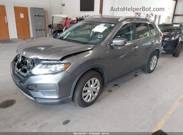 5N1AT2MN6HC740140 2017 NISSAN ROGUE Gray Առջևի ձախ երեք քառորդ տեսարան