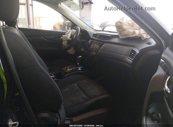 5N1AT2MN6HC761666 2017 NISSAN ROGUE Black წინა სალონის ხედი