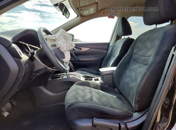 5N1AT2MNXGC814660 2016 NISSAN ROGUE Black Front interior view