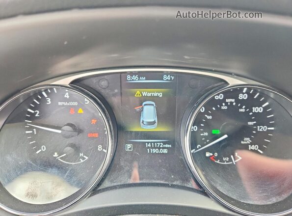 5N1AT2MT0GC754211 2016 NISSAN ROGUE Silver Instrument cluster view