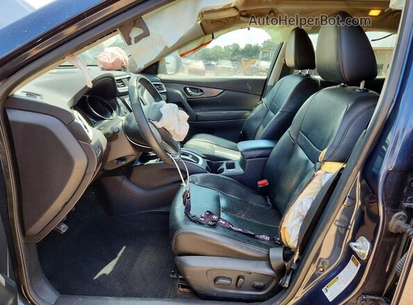 5N1AT2MT0GC805870 2016 NISSAN ROGUE Blue Front interior view