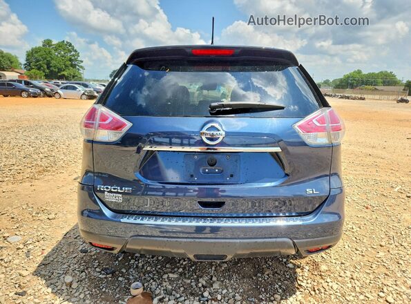 5N1AT2MT0GC805870 2016 NISSAN ROGUE Blue Rear view