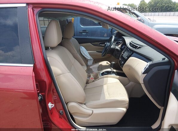 5N1AT2MT0GC872985 2016 NISSAN ROGUE Red წინა სალონის ხედი