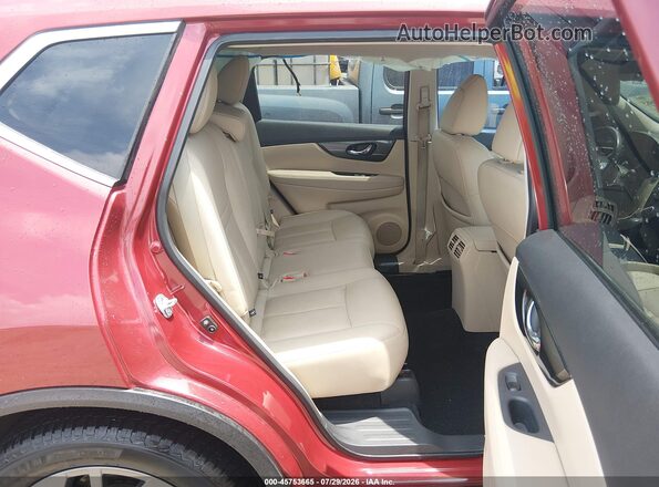 5N1AT2MT0GC872985 2016 NISSAN ROGUE Red VIN კოდის სტიკერის ხედი