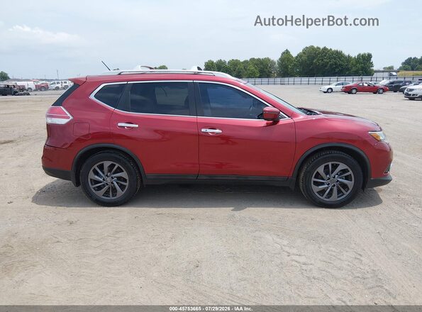 5N1AT2MT0GC872985 2016 NISSAN ROGUE Red უკანა სალონის ხედი